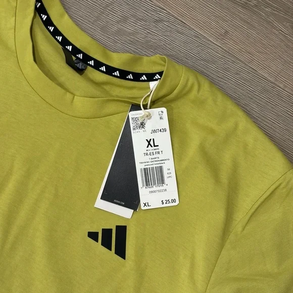 Adidas Men's Vibrant Yellow Tee - Picture 2 of 2